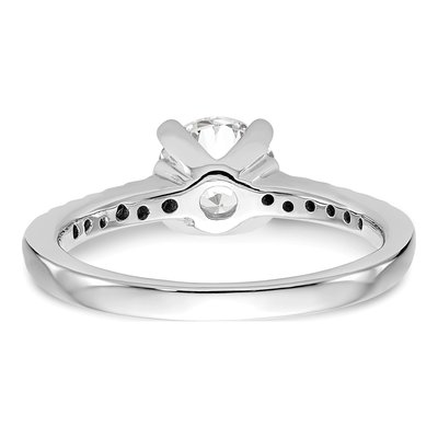 14K White Gold Diamond Engagement Ring Semi-Mount – view 5