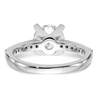 14K White Gold Diamond Engagement Ring Semi-Mount – view 5