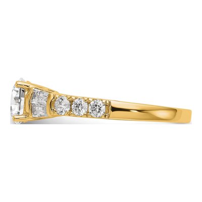 14K Yellow Gold Diamond Engagement Ring Semi-Mount – view 4