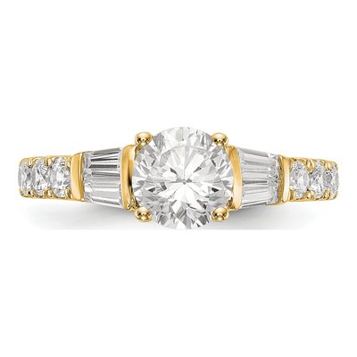 14K Yellow Gold Diamond Engagement Ring Semi-Mount – view 5