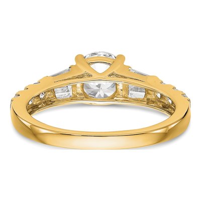 14K Yellow Gold Diamond Engagement Ring Semi-Mount – view 6
