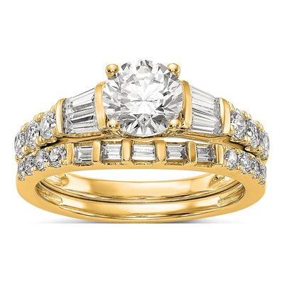 14K Yellow Gold Diamond Engagement Ring Semi-Mount – view 8