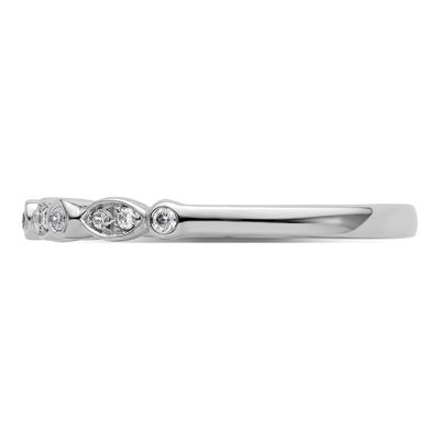 14K White Gold 1/10 ct tw Diamond Wedding Band – view 4