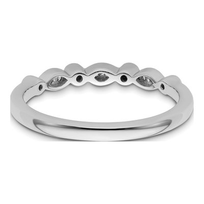 14K White Gold 1/10 ct tw Diamond Wedding Band – view 6