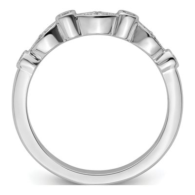 14K White Gold 1/6 ct tw Diamond Wedding Band – view 4