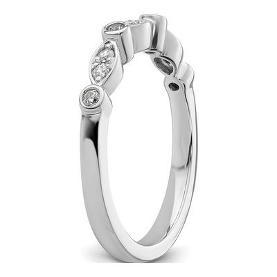 14K White Gold 1/6 ct tw Diamond Wedding Band – view 8
