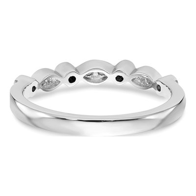 14K White Gold 1/5 ct tw Diamond Wedding Band – view 6