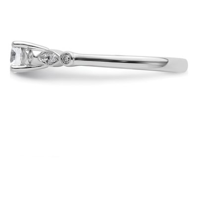 14K White Gold Diamond Engagement Ring Semi-Mount – view 4