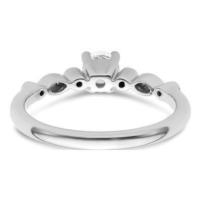 14K White Gold Diamond Engagement Ring Semi-Mount – view 6