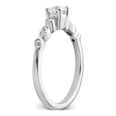 14K White Gold Diamond Engagement Ring Semi-Mount – view 7