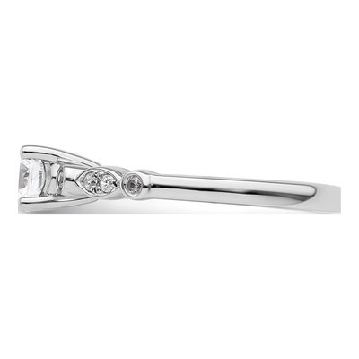 14K White Gold Diamond Engagement Ring Semi-Mount – view 4