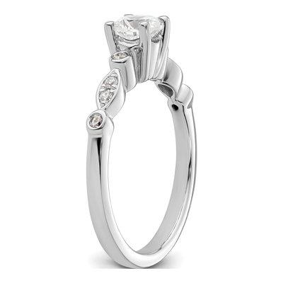 14K White Gold Diamond Engagement Ring Semi-Mount – view 7