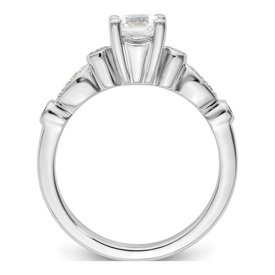 14K White Gold Diamond Engagement Ring Semi-Mount – view 3