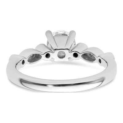 14K White Gold Diamond Engagement Ring Semi-Mount – view 6