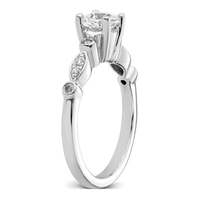 14K White Gold Diamond Engagement Ring Semi-Mount – view 7