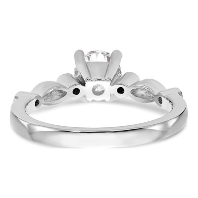 14K White Gold Diamond Engagement Ring Semi-Mount – view 5