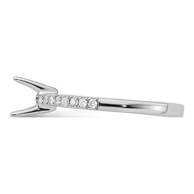 14K White Gold Diamond Engagement Ring Semi-Mount – view 5