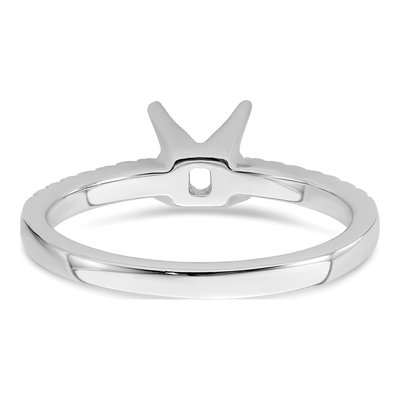 14K White Gold Diamond Engagement Ring Semi-Mount – view 7