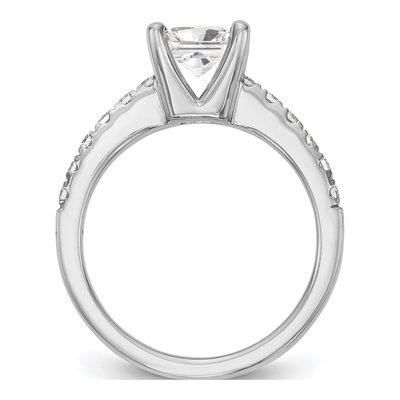 18K White Gold Diamond Engagement Ring Semi-Mount – view 3