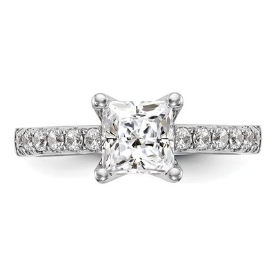 18K White Gold Diamond Engagement Ring Semi-Mount – view 5