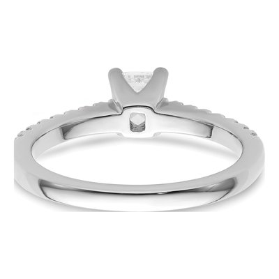 14K White Gold Lab-Grown Diamond Engagement Ring Semi-Mount – view 6