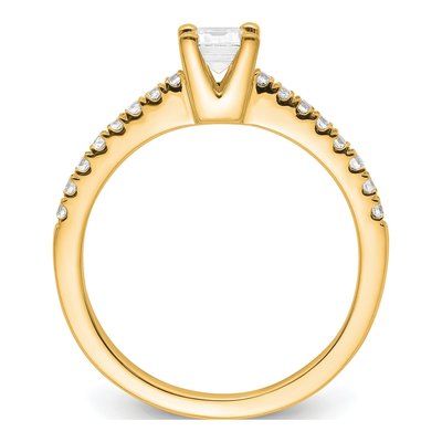 14K Yellow Gold Lab-Grown Diamond Engagement Ring Semi-Mount – view 2