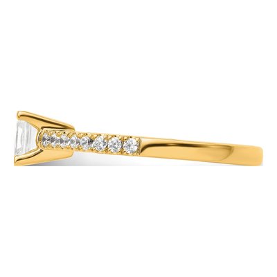 14K Yellow Gold Lab-Grown Diamond Engagement Ring Semi-Mount – view 3