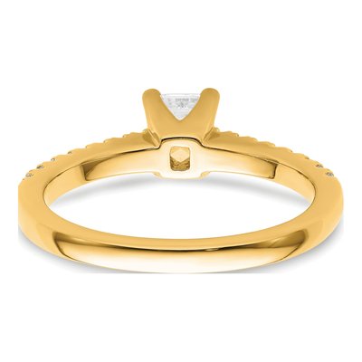 14K Yellow Gold Lab-Grown Diamond Engagement Ring Semi-Mount – view 5