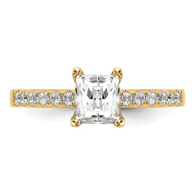 14K Yellow Gold Lab-Grown Diamond Engagement Ring Semi-Mount – view 4