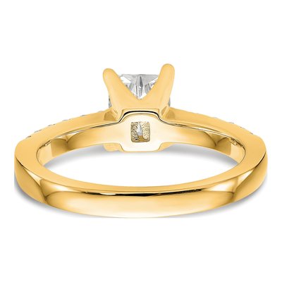 14K Yellow Gold Lab-Grown Diamond Engagement Ring Semi-Mount – view 5