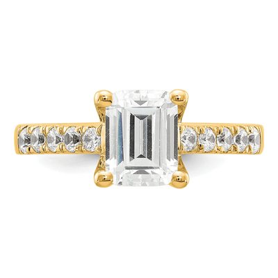 14K Yellow Gold Lab-Grown Diamond Engagement Ring Semi-Mount – view 5