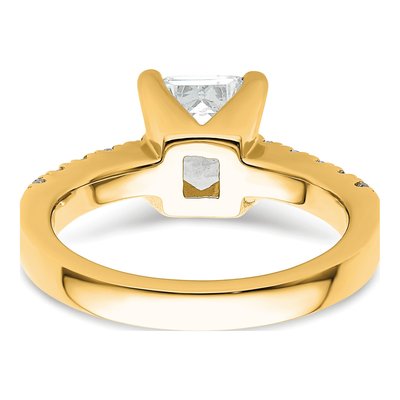 14K Yellow Gold Lab-Grown Diamond Engagement Ring Semi-Mount – view 6