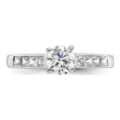 14K White Gold Diamond Engagement Engagement Ring Semi-Mount – view 5