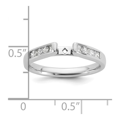 14K White Gold Diamond Engagement Engagement Ring Semi-Mount – view 8