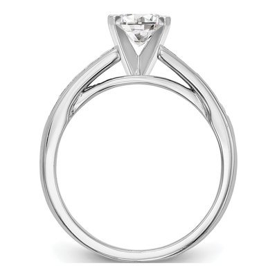 14K White Gold Lab-Grown Diamond Engagement Ring Semi-Mount – view 2