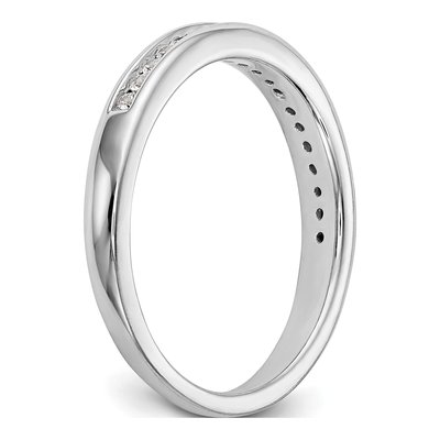 14K White Gold 1/5 ct tw Diamond Channel-Set Wedding Band – view 6