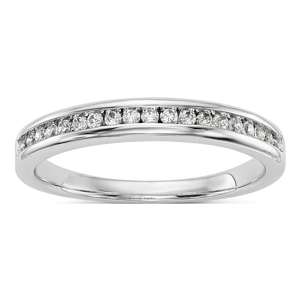 14K White Gold 0.19 ct tw Lab-Grown Diamond Wedding Band