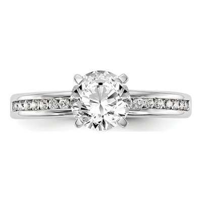 14K White Gold Diamond Engagement Engagement Ring Semi-Mount – view 4