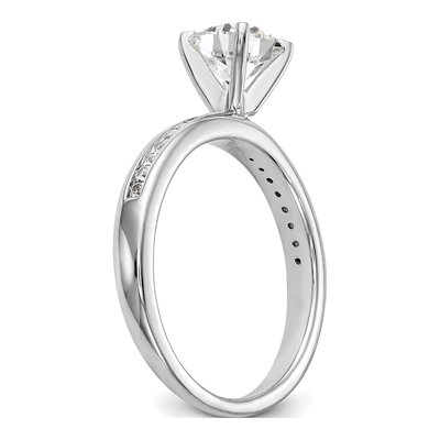 14K White Gold Diamond Engagement Engagement Ring Semi-Mount – view 6