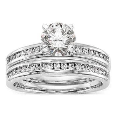 14K White Gold Diamond Engagement Engagement Ring Semi-Mount – view 7