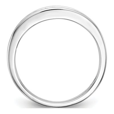 14K White Gold 0.21 ct Princess Diamond Wedding Band – view 3