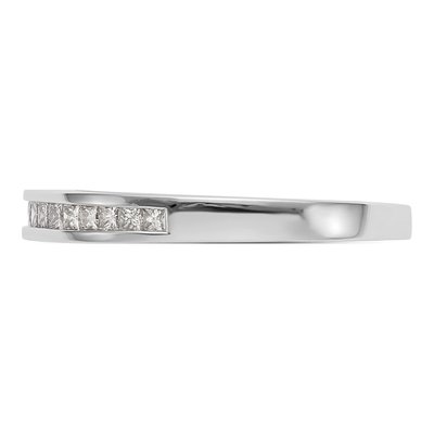 14K White Gold 0.21 ct Princess Diamond Wedding Band – view 4