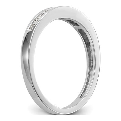 14K White Gold 0.21 ct Princess Diamond Wedding Band – view 6
