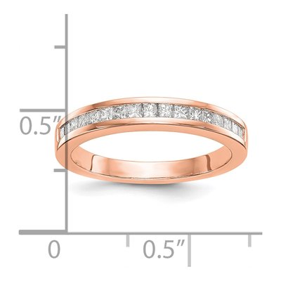 14K Rose Gold 1/3 ct tw Diamond Wedding Band – view 2