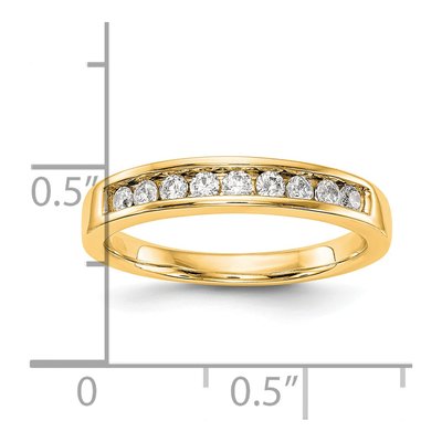 14K Yellow Gold 0.27 ct tw Diamond Wedding Band – view 7
