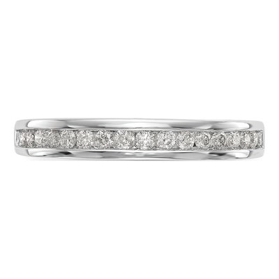 14K White Gold 1/3 ct tw Diamond Channel-Set Wedding Band – view 5