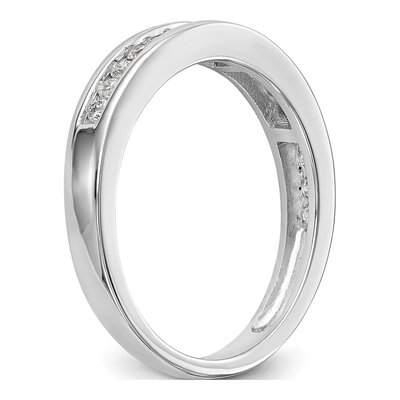 14K White Gold 1/3 ct tw Diamond Channel-Set Wedding Band – view 7