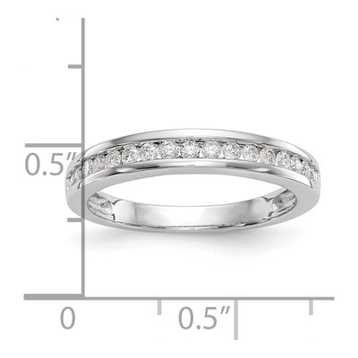 14K White Gold 1/3 ct tw Diamond Channel-Set Wedding Band – view 8