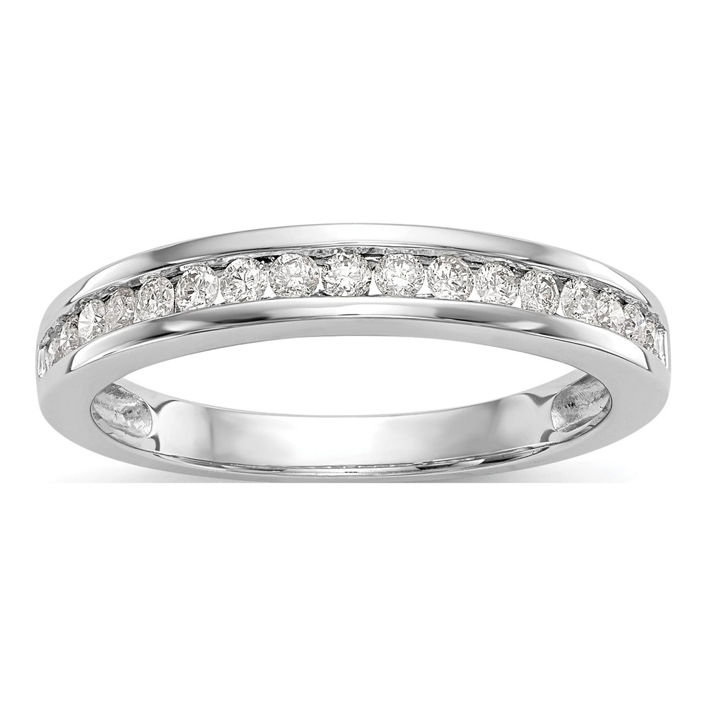 14K White Gold 1/3 ct tw Diamond Channel-Set Wedding Band
