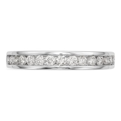 14K White Gold 1/2 ct tw Lab-Grown Diamond Wedding Band – view 5